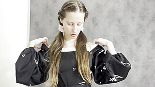 A cutie in stockings sucks, jumps her ass on a thick dick and gets a lot of... Porn Video