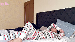 From now on I will try to wake up more often in my stepbrother's bed. Porn Video