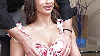 Principal enjoys Latina wifes boobies Porn Video