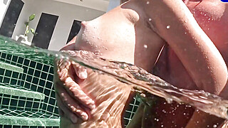Real passionate sex underwater of a couple in love on vacation, risky outdoors Porn Video