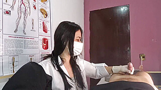 unexpected erection in front of the nurse Porn Video