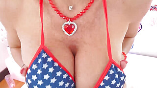 Mature bikini slut POV blows dildo and dick Porn Video