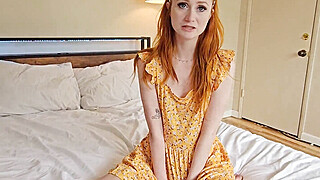 Petite Redhead Roommate Scarlet Skies Does Anything To Pay Rent Porn Video