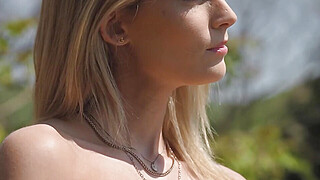 Hot blonde goes from pool to double penetration Porn Video