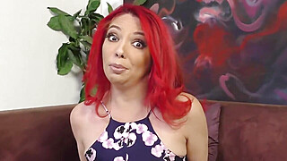 Redhead Kiki Daire Enjoys Stroking Dick And Slurping Cum Porn Video