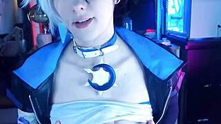 Pervy roommate wanted to see my luna snow cosplay so I dominated him TRAILER Porn Video