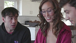 Throating and DPing slutty Asian teacher in her home Porn Video