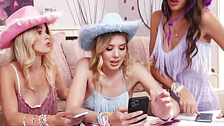Super desperate bffs fucking for spare tickets Porn Video