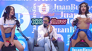 Hot latina stepsisters riding the FUCK MACHINE together on JuanBustosPodcast Porn Video