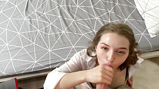 A Sexy Girl with a Juicy Figure will Make You Cum Quickly. Pov Doggy and Bj Porn Video