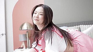 Tiny Fuck Doll Gets Her Tight Cunt Stretched By Fat Pole Porn Video