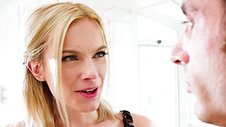 After stepdad left, my stepmom keeps giving me blowjobs Porn Video