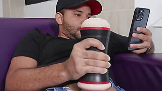 My greatest buddy helped me wank off with a Jeniferplay fucktoy after... Porn Video