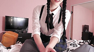 sTEPSis - Quick Ride On Step Brother's Huge Cock Before Class S5:E1 Porn Video