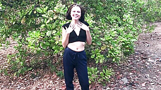 Outdoor footjob with Jenny Young. Much cum Porn Video