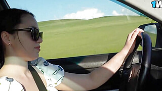 Public fucky-fucky in car with raunchy driving instructor for real money -... Porn Video