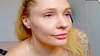 Blonde Babe's Wet Pussy Gets Fingered by Her Lusty Lover Porn Video