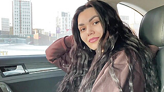 Treason. The courier girl gave my husband a blowjob in the public parking lot... Porn Video