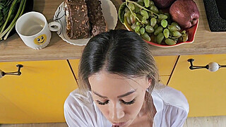 Hot Anal Loving Stepmom Prefers a Hard Cock in both Holes for Breakfast Porn Video