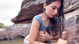 fucking a stranger for money in the river Porn Video