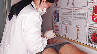 Erection in front of the nurse , part 2 Porn Video