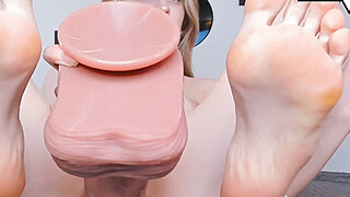 Sexy Blonde Woman Dildo Fucks Her Wet Pussy Porn Video