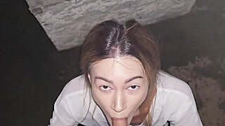 Nasty mummy enjoys anal on very first date, gets creampied in the rain on the... Porn Video