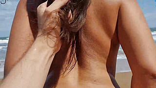 Hottest XXX porn on the beach with a splendid slut! Porn Video