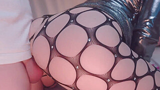 Thick and Curvy Glam Girl with Big Tits Gets Pounded in Fishnet Stockings... Porn Video