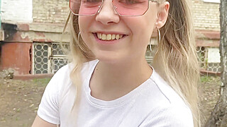 Spotted schoolgirl, porch screwed and jizz splooged - XXX! Porn Video