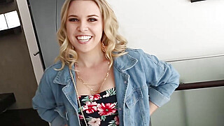 Smooth blondes first ever porn shoot turns out amazing Porn Video