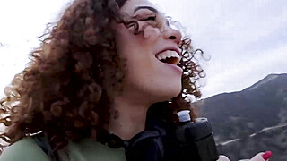 Hiking trip pickup ends in wild sloppy adventure Porn Video