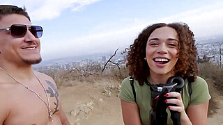 Thick ass hiking ebony picks up dick Porn Video