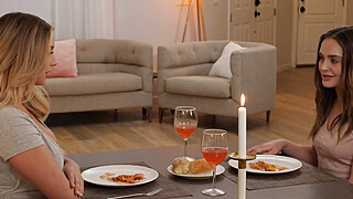 Lesbian lawyer dovefucking petite client Porn Video