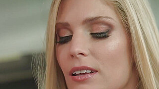 Double penetrating the fantastic blonde secretary Porn Video