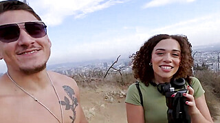 Phat booty ebony picking up a dick on a hiking trip Porn Video