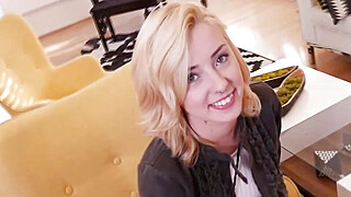 Big dick for cute blonde spinner Porn Video