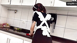 Hot Brazilian maid nails my bone while my acquaintance films in HD porn -... Porn Video