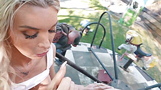 Fucking TS hitchhiker while we stop in the park Porn Video