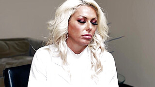 Milf science professor rides bosses dick in the office Porn Video