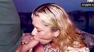 Mature towheaded MILF rails hefty knob on casting, romps nerd with ginormous... Porn Video