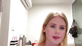 Solo Sweetie Swings Her Hair Hands Blonde Edition Porn Video