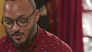 Busty TS rides her stepdads black and white dick Porn Video