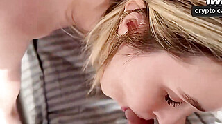 Step-dad's steaming wifey rides him like a professional - amateur couple in... Porn Video