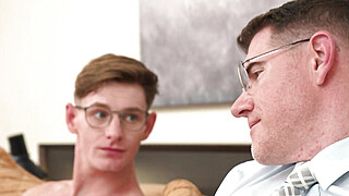 My stepson interrupts my work to suck my cock Porn Video