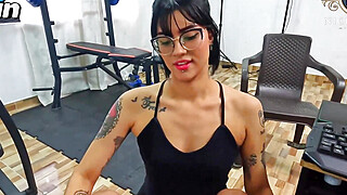 Making my Colombian pal with thick arse spunk on her pretty face in hottest... Porn Video