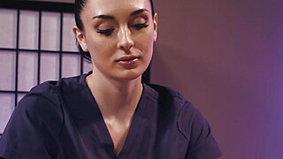 Big tit shemale gets a happy end massage Porn Video