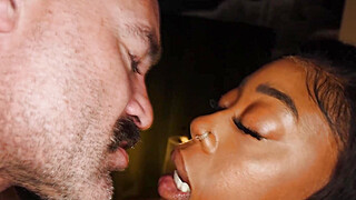 Big tits ebony deepthroating and riding white big cock Porn Video