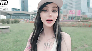 Pinkloving the XXX game, crimson light/green light - blowjobs/public sex! Porn Video