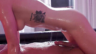 Wife learns massage and shows serious oral skills Porn Video